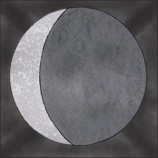 Grayscale eclipse artwork created for Eclipsed