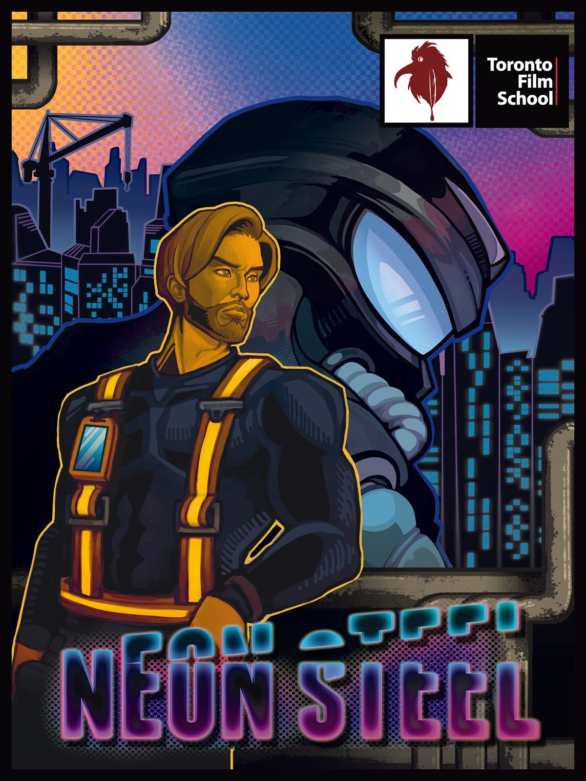 Neon Steel promotional poster