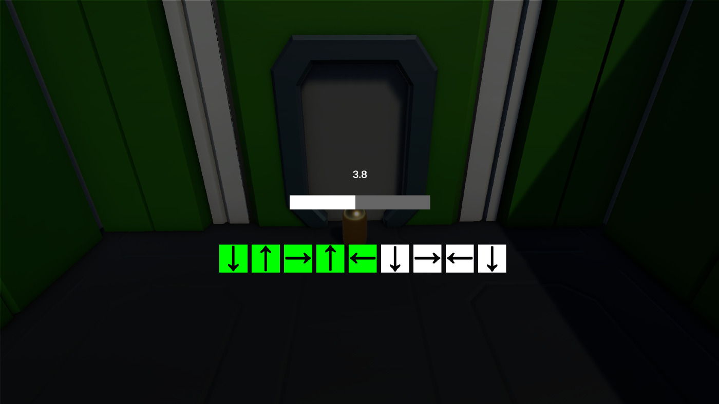 The final timed door puzzle near the end of the Sequencer level