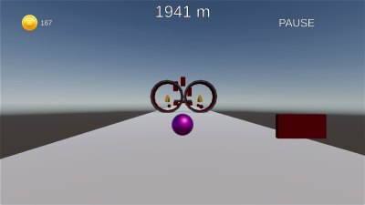 The stone approaching coins, rotating rings, and moving obstacles